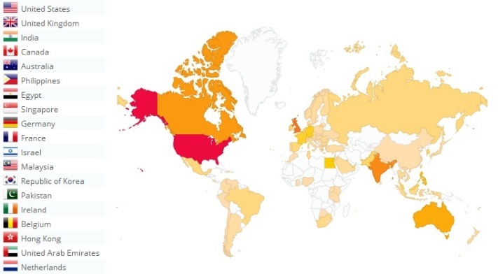 Against the Herd Reader Map & List of Top Countries Represented